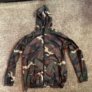 Camo windbreaker